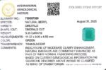 5.35 carats Emerald