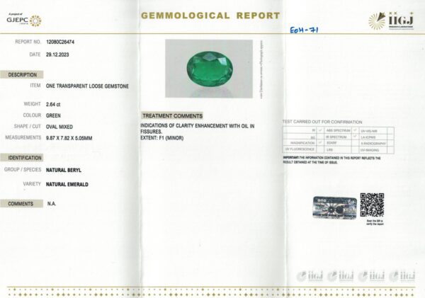 2.64 carats Emerald (2.25 ratti) - Image 8