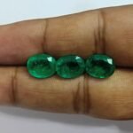 3.05/3.29/3.17 carats Triplet Emerald - Image 4