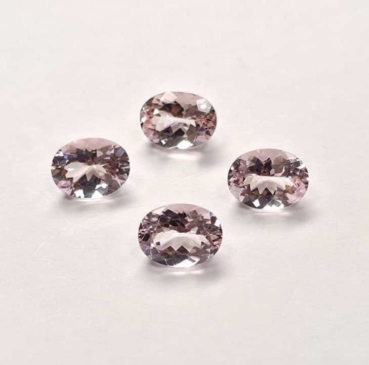 MPO863A_2 Morganite Oval Cut – 8x6 mm | AAA - Image 1