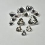 Morganite Mixed Trillion Shapes – 2.7 to 9.5 mm | AA | Peach