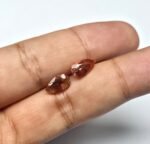 Natural Peach Pear Mixed Tourmalines Pair – 1.50 ct & 1.74 ct - Image 3