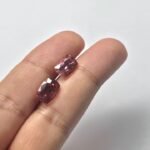 Natural Pink Cushion Mixed Tourmalines Pair – 3.23 ct & 3.02 ct - Image 2