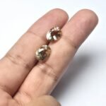 Natural Peach oval Mixed Tourmalines Pair – 3.36 ct & 2.58 ct - Image 3