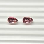 Natural Pink pear Mixed Tourmalines Pair – 2.29 ct & 2.29 ct