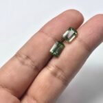 Natural Green Octagon Mixed Tourmalines Pair – 2.38 ct & 1.93 ct - Image 3