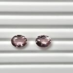 Natural Pink oval Mixed Tourmalines Pair – 1.91 ct & 2.22 ct