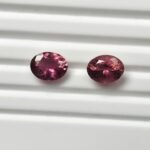 Natural Pink oval Mixed Tourmalines Pair – 2.68 ct & 3.16 ct