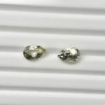 Natural Yellow pear Mixed Tourmalines Pair – 1.30 ct & 1.80 ct