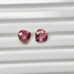 Natural Pink Heart Mixed Tourmalines Pair – 1.70 ct & 1.50 ct