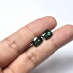 Natural Green Cushion Mixed Tourmalines Pair – 2.66 ct & 2.57 ct - Image 3