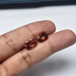 Natural Peach oval Mixed Tourmalines Pair – 3.04 ct & 2.85 ct - Image 3