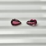Natural Pink pear Mixed Tourmalines Pair – 1.05 ct & 1.39 ct