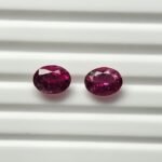 Natural Pink oval Mixed Tourmalines Pair – 2.16 ct & 1.89 ct