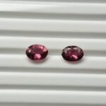 Natural Pink oval Mixed Tourmalines Pair – 1.50 ct & 1.74 ct