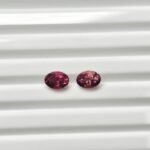 Natural Pink oval Mixed Tourmalines Pair – 1.19 ct & 1.21 ct
