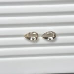 Natural Peach pear Mixed Tourmalines Pair – 1.42 ct & 1.60 ct