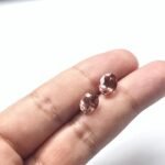 Natural Peach oval Mixed Tourmalines Pair – 1.92 ct & 2.36 ct - Image 2