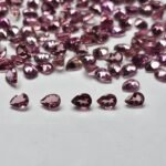 Pink Tourmaline Pear – 4×3 mm – Medium Luster Lot