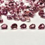 Pink Tourmaline Pear – 5×4 mm – Medium Luster Lot