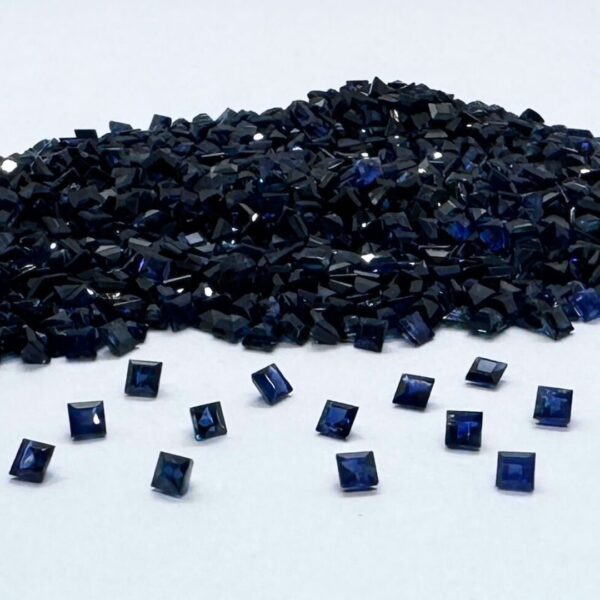 2 mm Blue Sapphire Square Shape - Image 1