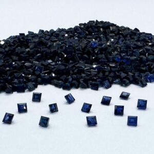 2 mm Blue Sapphire Square Shape