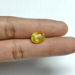 5.99 carats Yellow Sapphire Thailand ( 6.25 ratti )