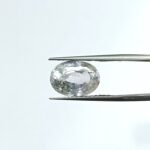7.2 carats White Sapphire (7.25 ratti)