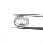6.11 carats White Sapphire (6.25 ratti)