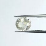3.45 carats White Sapphire (3.25 ratti)