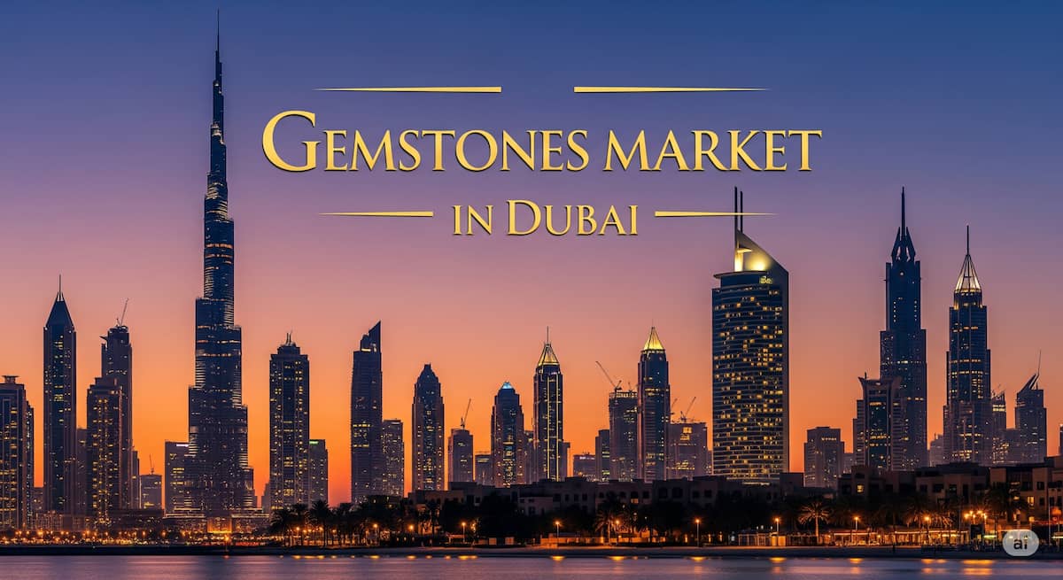 Gemstone market in Dubai