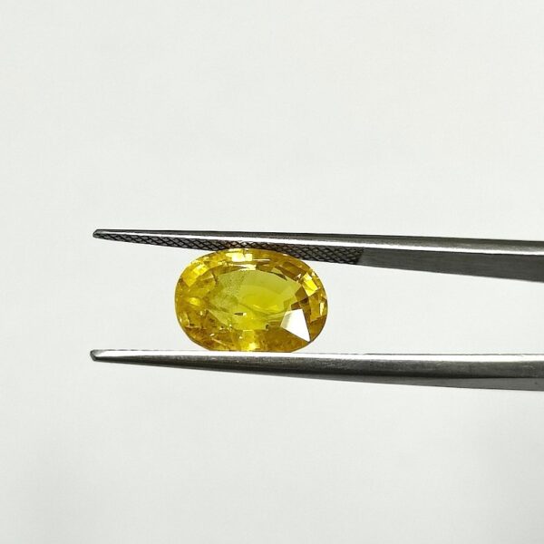 6.81 carats Yellow Sapphire Thailand ( 7.25 ratti ) - Image 2